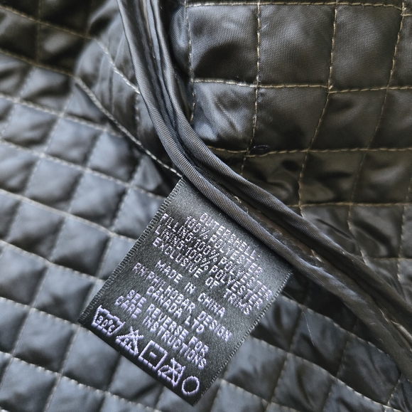 Elena Solano quilted jacket gray metallic button front womens M - Picture 8 of 11